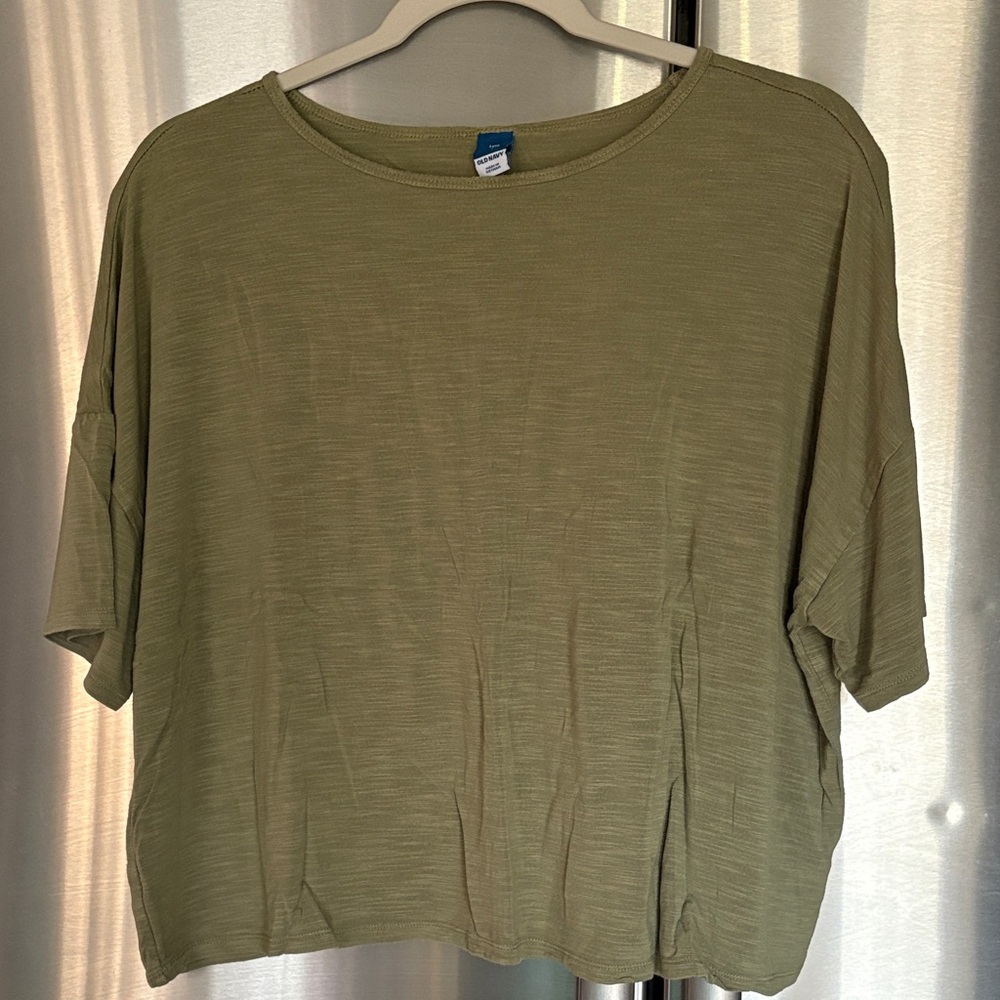 Old Navy Sage Green Short Sleeve Top